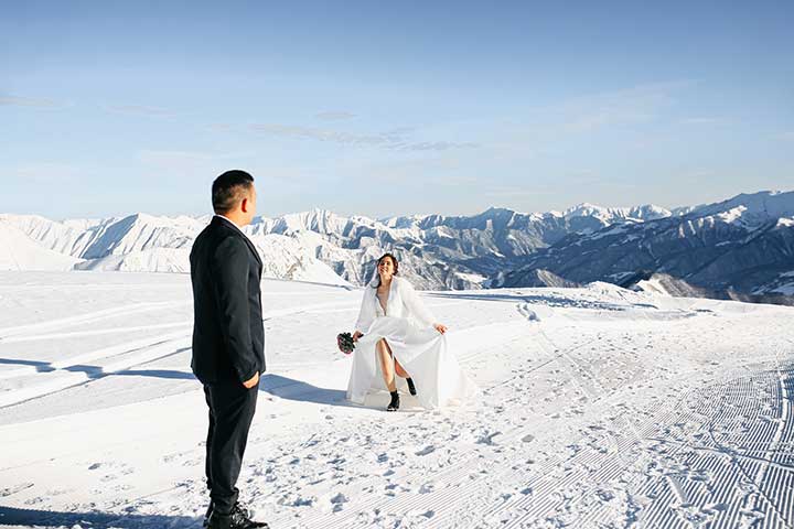 mariage en hiver